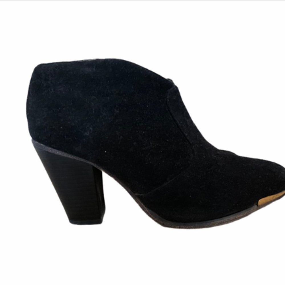 NWOT Black Suede Booties